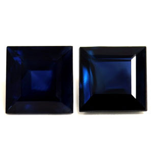 Princess 1.47tw Blue Sapphire Pair - #889720