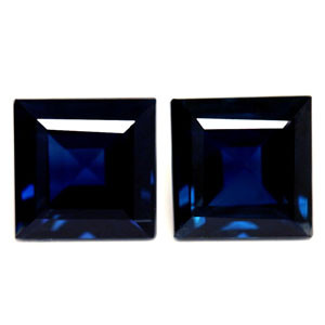 Princess 1.95tw Blue Sapphire Pair - #889479