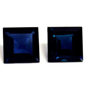 Princess 1.58tw Blue Sapphire Pair - #889473