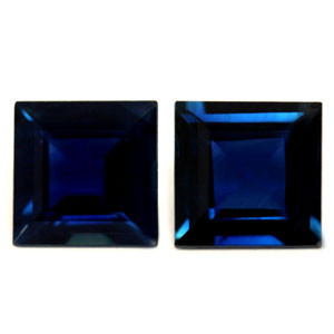 1.46ct Princess Blue Sapphire Gemstone 5.12X5.09X2.81 MM - #889475