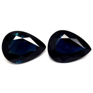 2.64ct Pear Blue Sapphire Gemstone 8.18X6.04X3.35 MM - #889338