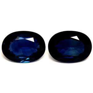 Oval 2.00tw Blue Sapphire Pair - #889542