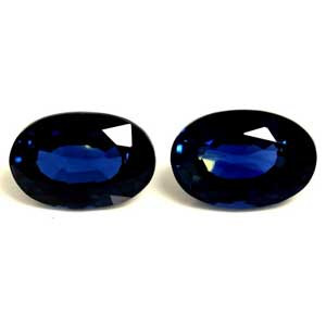 1.38ct Oval Blue Sapphire Gemstone 6.12X4.14X2.97 MM - #889306