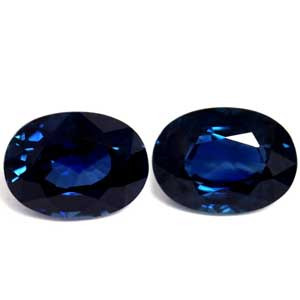 Oval 2.21tw Blue Sapphire Pair - #889548