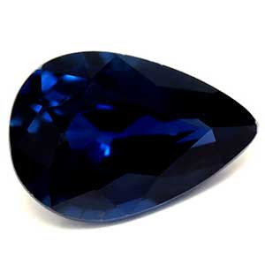 0.51ct Pear Blue Sapphire Gemstone 5.80X3.97X2.84 MM - #889307