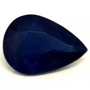 0.65ct Pear Blue Sapphire Gemstone 6.75X4.89X2.70 MM - #889388