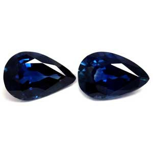 Pear 0.91tw Blue Sapphire Pair - #889670