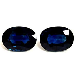 Oval 2.35tw Blue Sapphire Pair - #889325