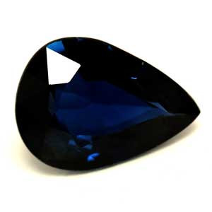 0.66ct Pear Blue Sapphire Gemstone 6.77X4.89X2.52 MM - #889557