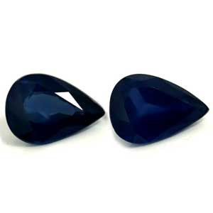 Pear 1.48tw Blue Sapphire Pair - #889352