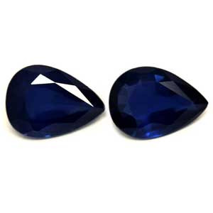 Pear 1.44tw Blue Sapphire Pair - #889355