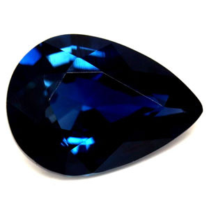 0.87ct Pear Blue Sapphire Gemstone 7.09X5.12X3.10 MM - #889609