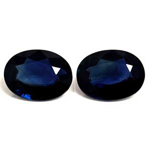 Oval 2.83tw Blue Sapphire Pair - #889536