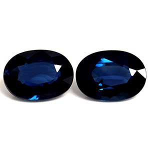 Oval 2.13tw Blue Sapphire Pair - #889530