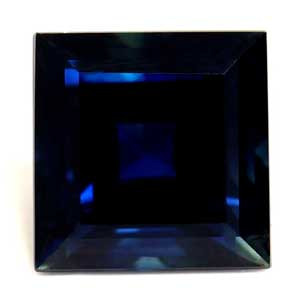 0.82ct Princess Blue Sapphire Gemstone 4.93X4.90X3.28 MM - #889703