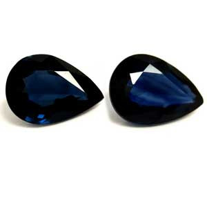 Pear 1.57tw Blue Sapphire Pair - #889608