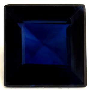 0.75ct Princess Blue Sapphire Gemstone 4.92X4.92X2.69 MM - #889709
