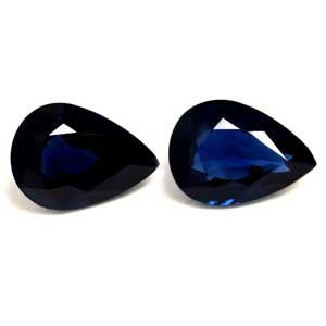 Pear 1.96tw Blue Sapphire Pair - #889611
