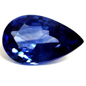 1.09ct Pear Blue Sapphire Gemstone 8.58X5.28X3.07 MM - #889948