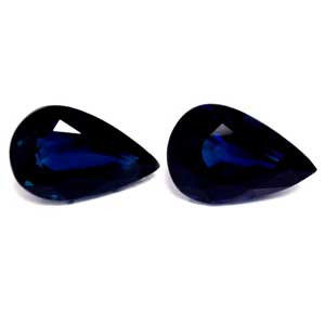 Pear 0.97tw Blue Sapphire Pair - #889701