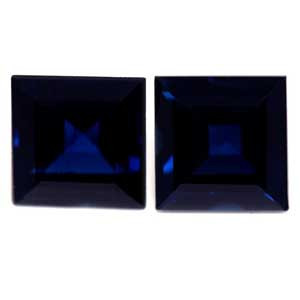 Princess 1.85tw Blue Sapphire Pair - #889736