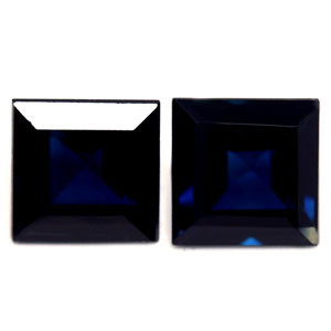 Princess 1.76tw Blue Sapphire Pair - #889727