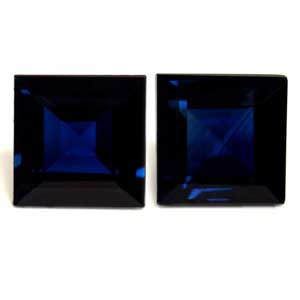 Princess 1.70tw Blue Sapphire Pair - #889729