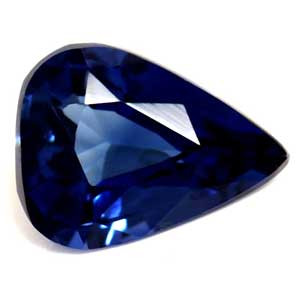 0.72ct Pear Blue Sapphire Gemstone 6.57X4.95X3.06 MM - #889457