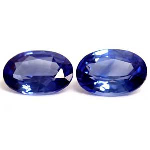 Oval 1.32tw Blue Sapphire Pair - #890067