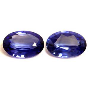 Oval 1.29tw Blue Sapphire Pair - #890065