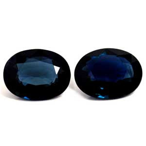 Oval 3.98tw Blue Sapphire Pair - #889794
