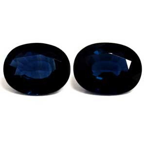 Oval 4.55tw Blue Sapphire Pair - #889797