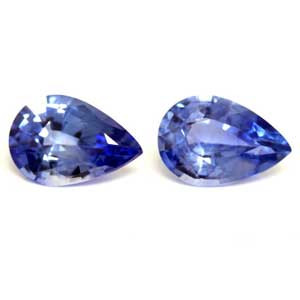 Pear 1.17tw Blue Sapphire Pair - #890002
