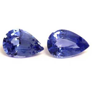 Pear 1.19tw Blue Sapphire Pair - #890003