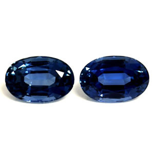 Oval 1.30tw Blue Sapphire Pair - #889515