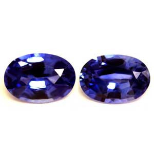 Oval 1.51tw Blue Sapphire Pair - #890006