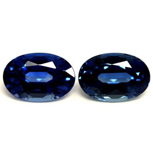 Oval 1.37tw Blue Sapphire Pair - #889514