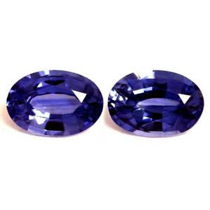 Oval 1.36tw Blue Sapphire Pair - #890008