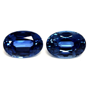 Oval 1.41tw Blue Sapphire Pair - #889513