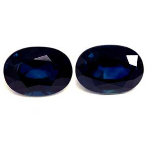 Oval 2.57tw Blue Sapphire Pair - #890118