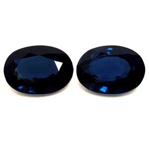 Oval 2.26tw Blue Sapphire Pair - #890111