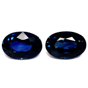 Oval 1.40tw Blue Sapphire Pair - #889525