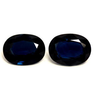 Oval 3.04tw Blue Sapphire Pair - #889526