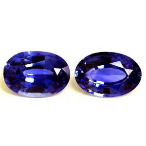 Oval 1.48tw Blue Sapphire Pair - #890096