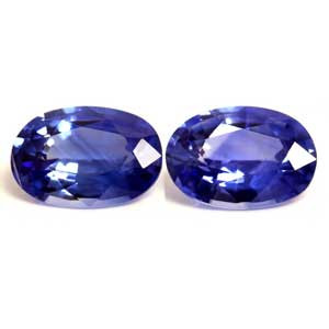 Oval 1.42tw Blue Sapphire Pair - #890095
