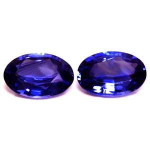 Oval 1.28tw Blue Sapphire Pair - #890103