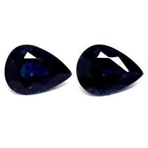 2.99ct Pear Blue Sapphire Gemstone 8.13X6.12X4.22 MM - #889582