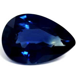 0.79ct Pear Blue Sapphire Gemstone 7.01X4.88X2.90 MM - #889600