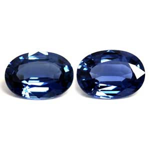 Oval 1.81tw Blue Sapphire Pair - #889687