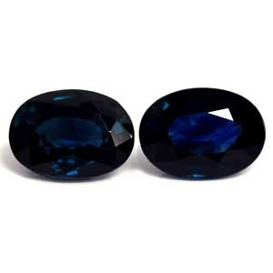 Oval 2.29tw Blue Sapphire Pair - #889787